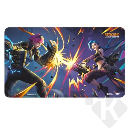 Obrázek Herní podložka Riftbound TCG League of Legends: Vendetta 1 - Vi vs Jinx