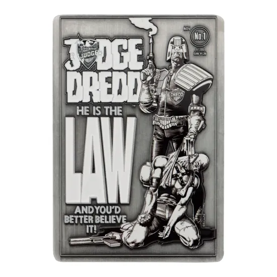 Sběratelský ingot Soudce Dredd - He is the Law