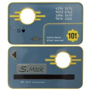 Sběratelský ingot Fallout 3 - Vault 101 Security Keycard