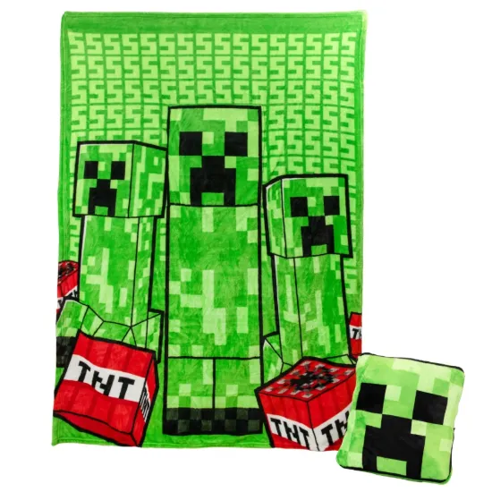 Polštářová deka Minecraft - Creeper