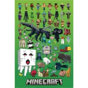 Plakát Minecraft - Character Montage