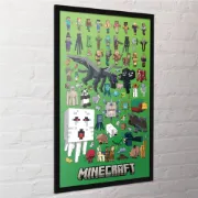 Plakát Minecraft - Character Montage