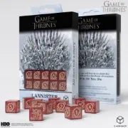 Sada šestistěnných kostek Game of Thrones - Lannister (10 ks)