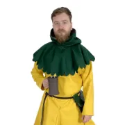 Středověká brašna s kováním - zelená