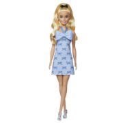 Obrázek Barbie modelka - šaty s modrými mašlemi