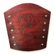 Obrázek Kožený nátepník Dragon – oranžová