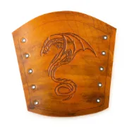Obrázek Kožený nátepník Dragon – oranžová