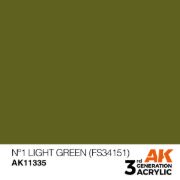 Obrázek AK Interactive - Nº1 Light Green (FS34151)