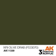 Obrázek AK Interactive - Nº9 Olive Drab (FS33070)