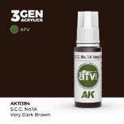 Obrázek AK Interactive - S.c.c. No.1A Very Dark Brown