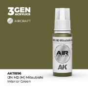 Obrázek AK Interactive - IJN M3 (M) Mitsubishi Interior Green