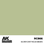 Obrázek AK Interactive - Silver Grey No.28 (BS381) 17 ml.