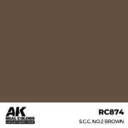 Obrázek AK Interactive - S.c.c. No.2 Brown 17 ml.
